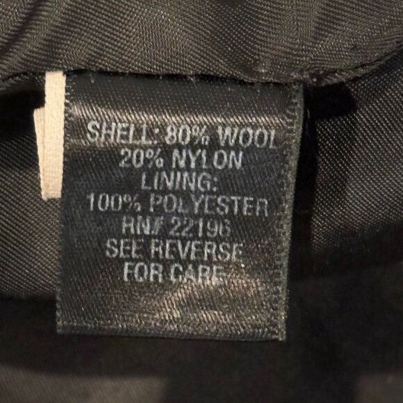 Women's Vtg Bromley Collection Medium double-breasted gray wool-blend peacoat - Picture 7 of 8